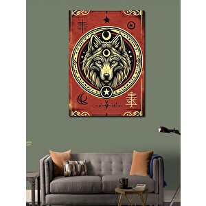 Kanvas Tablo Kurt Ve Ay Astrolojisi 100x140 cm