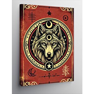 Kanvas Tablo Kurt Ve Ay Astrolojisi 50x70 cm