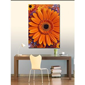 Kanvas Tablo Turuncu Çiçek Ve Doğa 70x100 cm