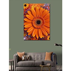 Kanvas Tablo Turuncu Çiçek Ve Doğa 50x70 cm