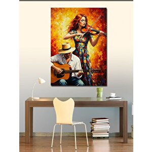 Kanvas Tablo Müzik Ve Kırsal Romantizm 70x100 cm