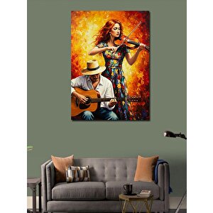 Kanvas Tablo Müzik Ve Kırsal Romantizm 70x100 cm