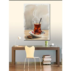 Kanvas Tablo Çay Bardağı Ve Duman 50x70 cm