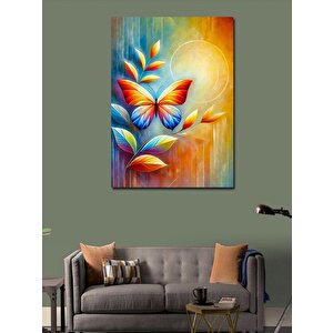 Kanvas Tablo Renkli Kelebekler 50x70 cm