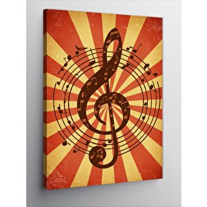 Kanvas Tablo Müzik Ve Ritim Tasarımı 50x70 cm
