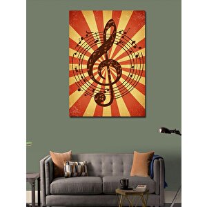 Kanvas Tablo Müzik Ve Ritim Tasarımı 100x140 cm