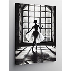 Kanvas Tablo Pencerede Dans Eden Balerin 50x70 cm