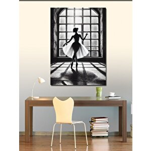 Kanvas Tablo Pencerede Dans Eden Balerin 50x70 cm