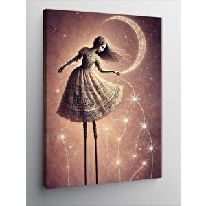 Kanvas Tablo Ayışığında Bale Dansçısı 50x70 cm