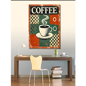 Kanvas Tablo Kahve Temalı Vintage Poster 70x100 cm