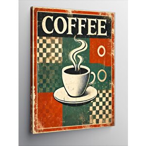 Kanvas Tablo Kahve Temalı Vintage Poster 100x140 cm