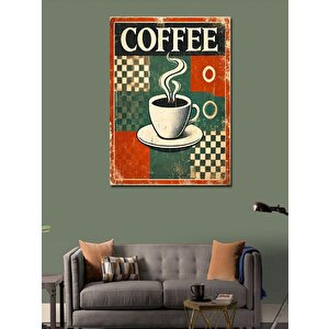 Kanvas Tablo Kahve Temalı Vintage Poster 100x140 cm