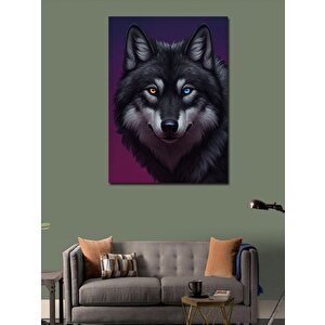 Kanvas Tablo Heterokromik Kurt Portresi 100x140 cm