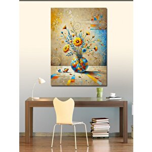 Kanvas Tablo Vazoda Çiçekler 70x100 cm