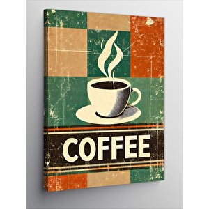 Kanvas Tablo Retro Kahve Posteri 50x70 cm