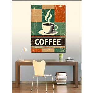 Kanvas Tablo Retro Kahve Posteri 50x70 cm