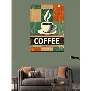 Kanvas Tablo Retro Kahve Posteri 50x70 cm