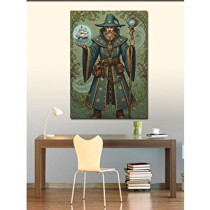 Kanvas Tablo Büyücü Ve Kozmik Semboller 100x140 cm