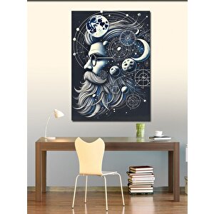 Kanvas Tablo Kozmik Adam Portresi 100x140 cm