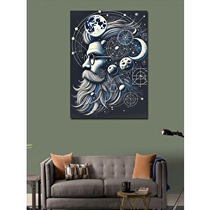 Kanvas Tablo Kozmik Adam Portresi 100x140 cm