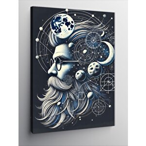 Kanvas Tablo Kozmik Adam Portresi 50x70 cm