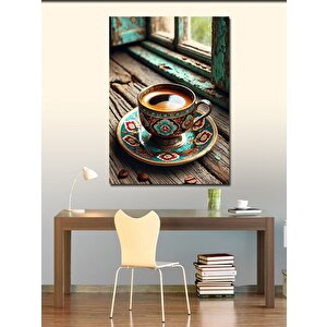 Kanvas Tablo Türk Kahvesi Ve Fincan 50x70 cm