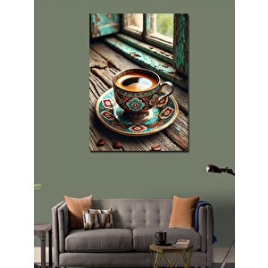 Kanvas Tablo Türk Kahvesi Ve Fincan 50x70 cm
