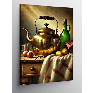 Kanvas Tablo Eski Bakır Çaydanlık 50x70 cm