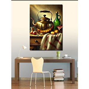 Kanvas Tablo Eski Bakır Çaydanlık 70x100 cm