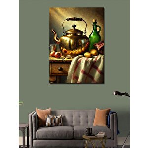 Kanvas Tablo Eski Bakır Çaydanlık 70x100 cm