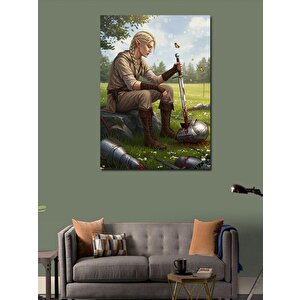 Kanvas Tablo Çayırda Savaşçı 100x140 cm