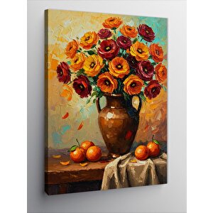 Kanvas Tablo Vazoda Sarı Çiçekler 70x100 cm
