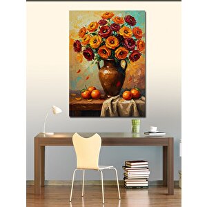 Kanvas Tablo Vazoda Sarı Çiçekler 70x100 cm