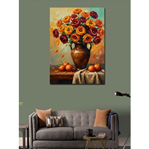 Kanvas Tablo Vazoda Sarı Çiçekler 70x100 cm