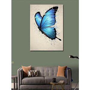 Kanvas Tablo Mavi Kelebek 70x100 cm