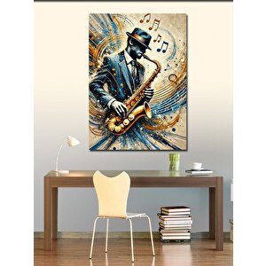Kanvas Tablo Caz Müzisyeni 50x70 cm