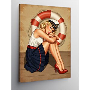 Kanvas Tablo Can Simidi Ve Denizci Kadın 100x140 cm