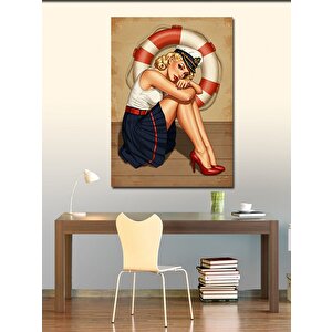 Kanvas Tablo Can Simidi Ve Denizci Kadın 100x140 cm