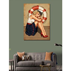 Kanvas Tablo Can Simidi Ve Denizci Kadın 100x140 cm