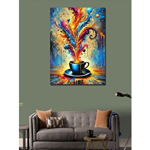 Kanvas Tablo Renk Fırtınasında Kahve 100x140 cm