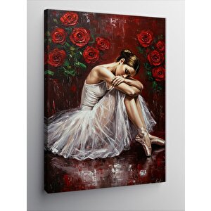 Kanvas Tablo Hüzünlü Balerin Portresi 70x100 cm
