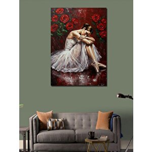 Kanvas Tablo Hüzünlü Balerin Portresi 70x100 cm