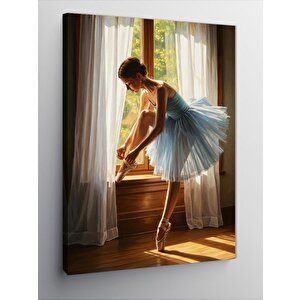Kanvas Tablo Balerin Ve Gökyüzü Işığı 70x100 cm