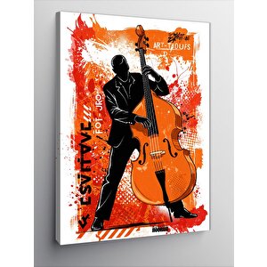Kanvas Tablo Caz Kontrbas Performansı 50x70 cm