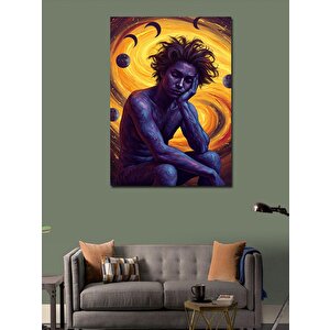 Kanvas Tablo Kozmik Soyut Erkek Figürü 100x140 cm