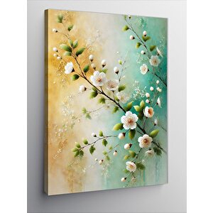 Kanvas Tablo Çiçekli Dal Motifi 70x100 cm