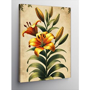 Kanvas Tablo Turuncu Zambak Çiçeği 70x100 cm