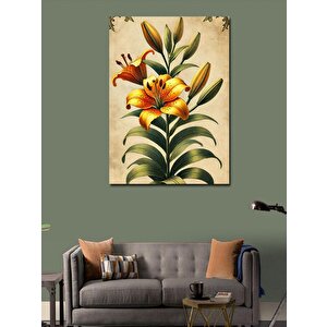Kanvas Tablo Turuncu Zambak Çiçeği 70x100 cm