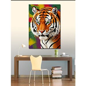 Kanvas Tablo Kaplan Portresi 70x100 cm