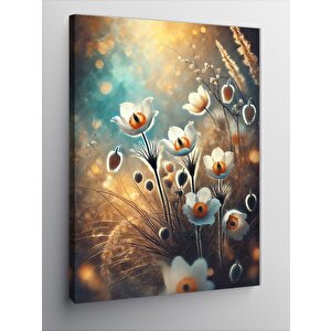 Kanvas Tablo Buğday Ve Çiçekler 100x140 cm